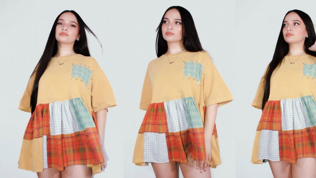 Imagen de la marca Igal. Modelo usando prendas Igal. Permiso de uso entregado por la diseñadora.