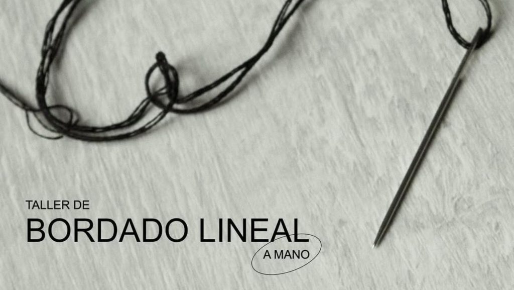 Taller de bordado lineal de Min Estudio. Imagen del Instagram @Min___n___. Permiso de uso entregado por la diseñadora.