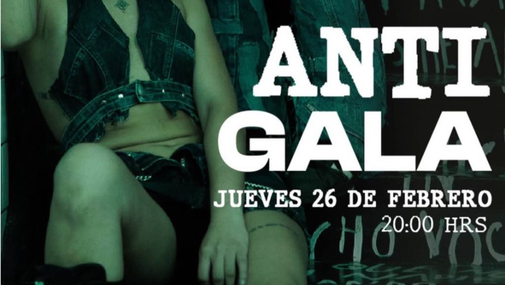 Afiche oficial del evento Anti Gala, cedido por la organización.